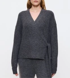 Triumph Cardigan Gris Foncé Femme Amourette Cozy -Lingerie Sipp Boutique amourette cozy cardigan dark grey melange 4