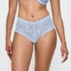 Triumph Culotte Haute Maxi Bleue En Dentelle Amourette Ice