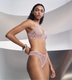 Triumph Soutien Gorge Corbeille Mousse 3D Amourette Mauve Rose -Lingerie Sipp Boutique amourette wp corbeille mousse 3d 1347 mauve rose 4