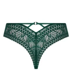 Tanga Vert En Dentelle Atelier Séduction Vert Anglais -Lingerie Sipp Boutique atelier seduction string tanga vert anglais 4