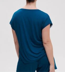 Simone Perele T-shirt à Manches Courtes Aurore Bleu Poseidon -Lingerie Sipp Boutique aurore t shirt mc bleu poseidon 2