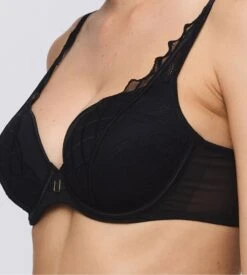 MARIE JO Soutien Gorge Noir Rembourré Forme Coeur Aven -Lingerie Sipp Boutique aven soutien gorge forme coeur coque noir 2