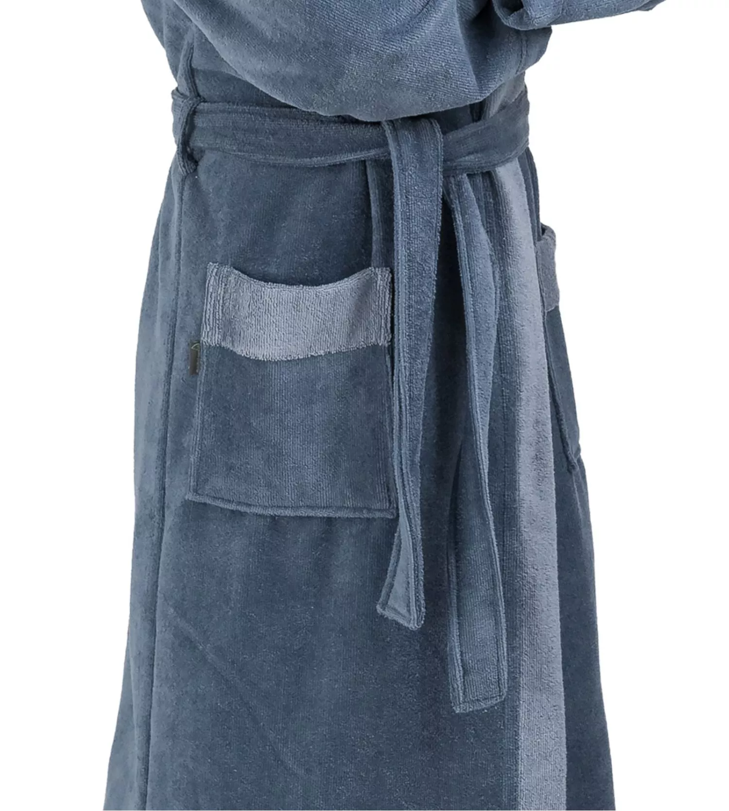 Peignoir éponge en bambou homme Smokey Blue Peignoir éponge En Bambou Homme Smokey Blue -Lingerie Sipp Boutique bamboo peig h capuche eponge velours smokey blue