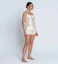 Short En Viscose Bellissime Amour -Lingerie Sipp Boutique bellissime amour short soie 0199 ecru nacre blanc 3