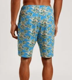 Calida Bermuda En Coton Rmx Sleep Time Off Malibu Blue -Lingerie Sipp Boutique bermuda en coton 514 malibu blue 2