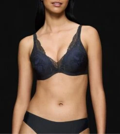 Triumph Soutien Gorge Push Up En Dentelle Body Make Up Illusion Lace Noir