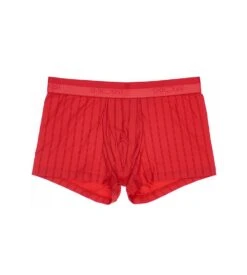 Hom Boxer Doux à Rayures Fines Chic ROUGE -Lingerie Sipp Boutique boxer doux a rayures fines chic rouge 2