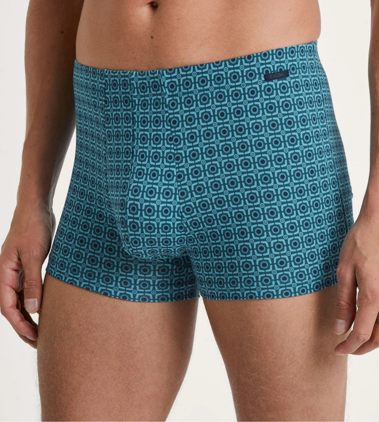 Boxer en Supima GRAFIC COTTON Storm Blue Calida Boxer En Supima GRAFIC COTTON Storm Blue -Lingerie Sipp Boutique boxer h ceinture recouverte 528 storm blue 2
