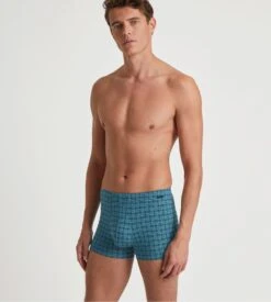Calida Boxer En Supima GRAFIC COTTON Storm Blue