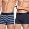 Eden Park Lot De 2 Boxers Homme Infinity/Marine