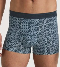 Calida Boxer Homme Grafic Cotton Dark Sapphire Bleu -Lingerie Sipp Boutique boxer homme 479 dark sapphire bleu 2