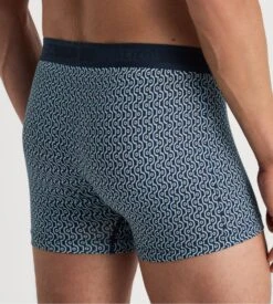 Calida Boxer Homme Grafic Cotton Dark Sapphire Bleu -Lingerie Sipp Boutique boxer homme 479 dark sapphire bleu 3