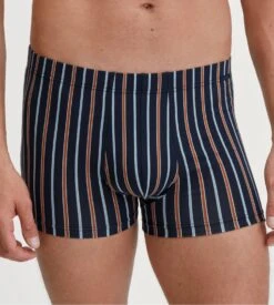 Calida Boxer Rayé En Coton Pour Homme Graphic Cotton Glazed Ginger
