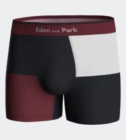 Eden Park Lot De Boxers En Coton Au Motif à Carreaux Marine/Bordeaux -Lingerie Sipp Boutique boxer lot de 2 marine bordeaux 3