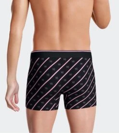 Eden Park Lot De 2 Boxers Uni + Imprimé Noeuds Papillon Rose -Lingerie Sipp Boutique boxer lot de 2 rose 3