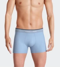 Eden Park Lot De 2 Boxers Homme En Coton à Rayures + Uni Bleu Ciel/Noir -Lingerie Sipp Boutique boxer raye lot de 2 muscaris 5