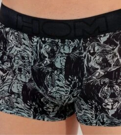 Hom Boxer Tigers Imprimé Noir/Gris 2 Hom Boxer Tigers Imprimé Noir/Gris -Lingerie Sipp Boutique boxer tigers imprime noir et gris 2
