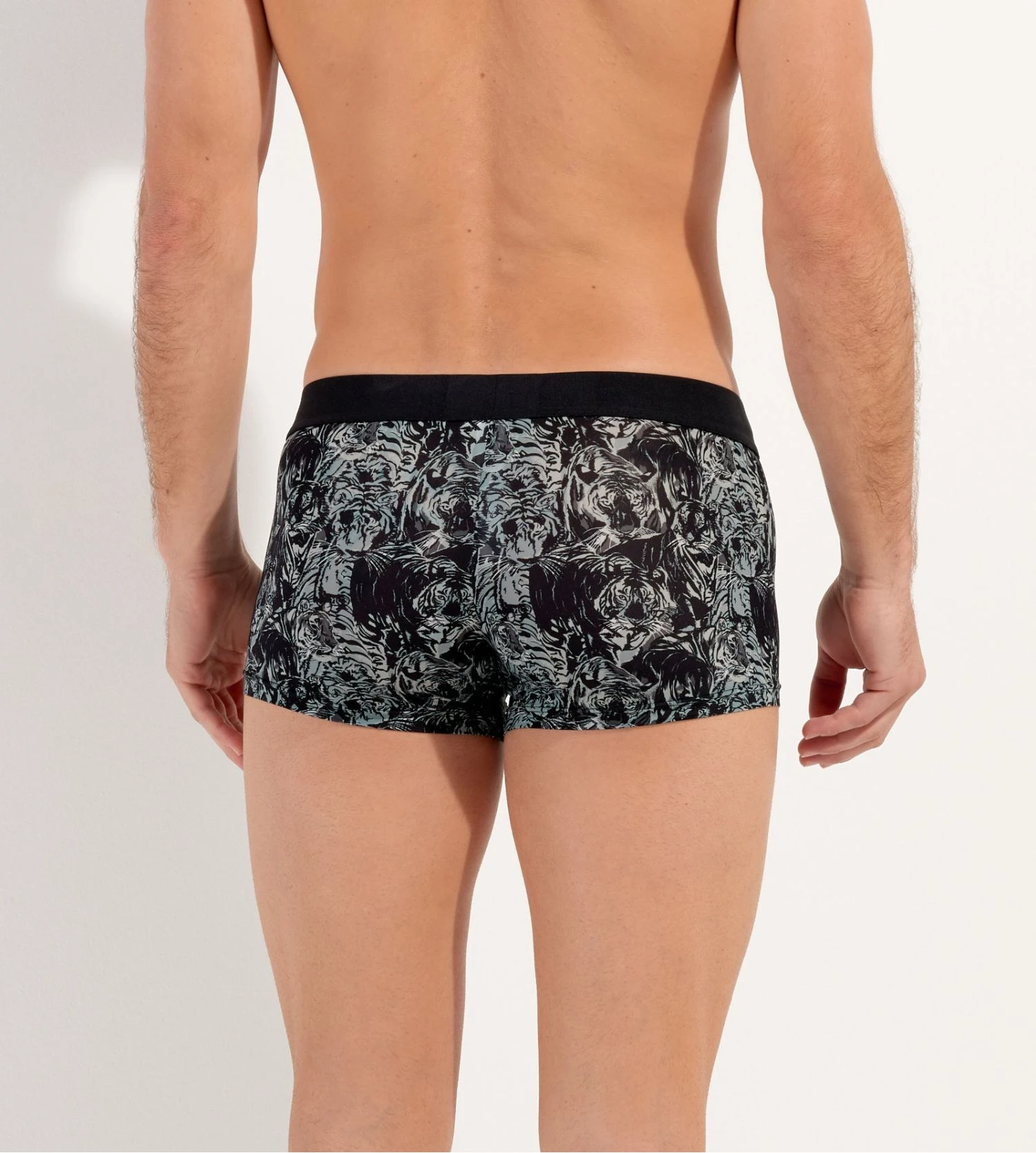 Boxer Tigers imprimé Noir/Gris Hom Boxer Tigers Imprimé Noir/Gris -Lingerie Sipp Boutique boxer tigers imprime noir et gris 3