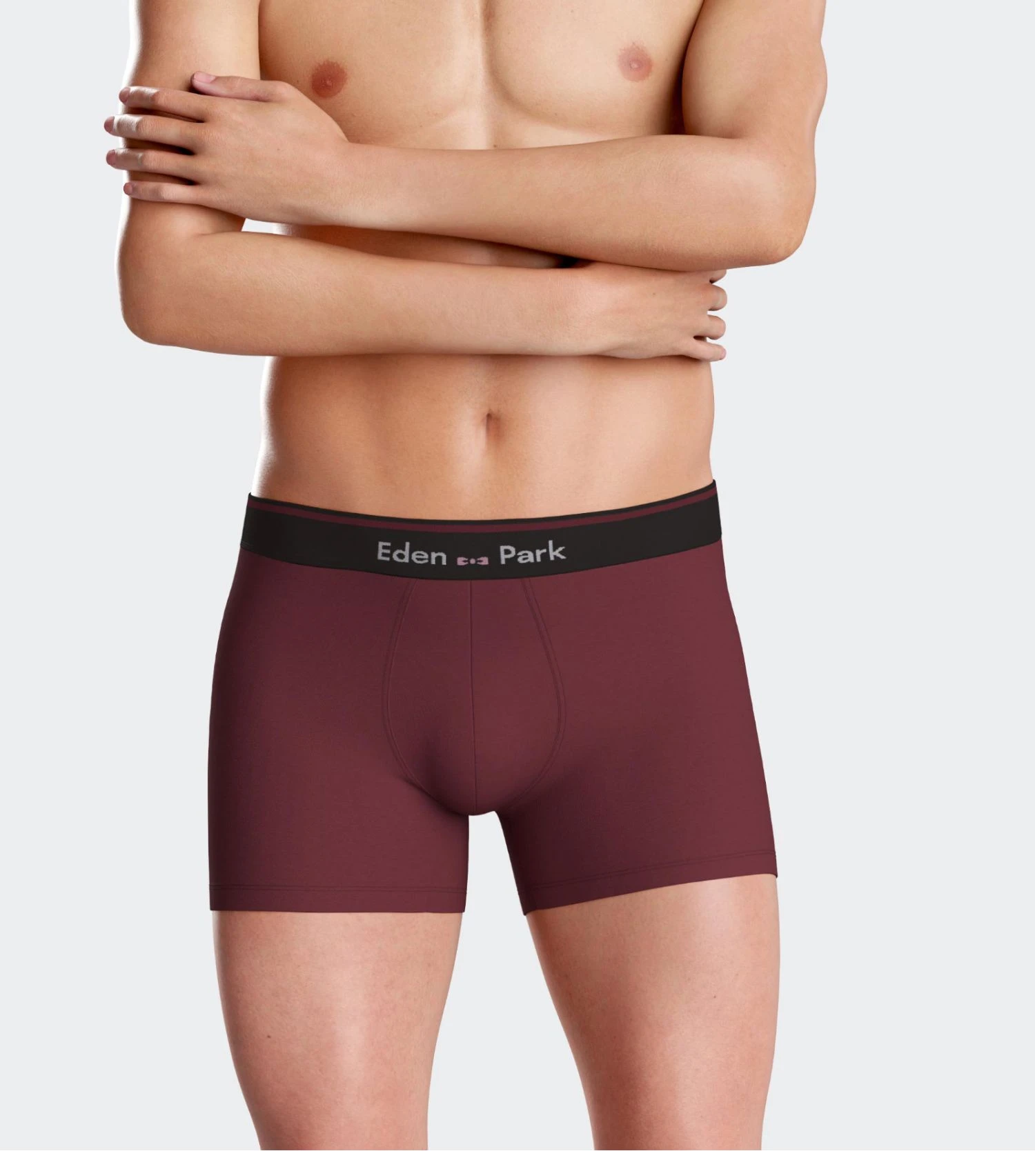 Boxer uni en coton bordeaux avec ceinture noire Eden Park Boxer Uni En Coton Bordeaux Avec Ceinture Noire -Lingerie Sipp Boutique boxer uni coton bleu bordeaux 3
