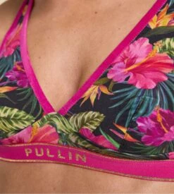 PULLIN Soutien Gorge Triangle Sans Armatures Imprimé Floral Tropical Maui -Lingerie Sipp Boutique brassiere triangle foulard fleuri maui 2