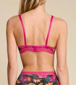 PULLIN Soutien Gorge Triangle Sans Armatures Imprimé Floral Tropical Maui -Lingerie Sipp Boutique brassiere triangle foulard fleuri maui 3