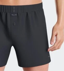 Eden Park Caleçon Flottant Uni Bleu Marine Boutonné à L'avant -Lingerie Sipp Boutique calecon flottant marine 3