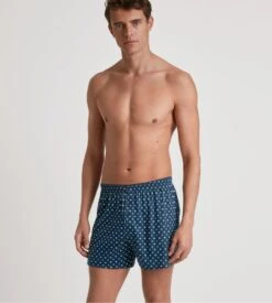 Calida Boxer Short Boutonné COTTON CHOICE Storm Blue