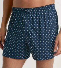 Calida Boxer Short Boutonné COTTON CHOICE Storm Blue -Lingerie Sipp Boutique calecon h flottantavec empiecement 528 storm blue 3