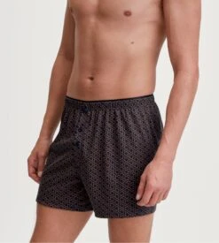 Calida Caleçon Flottant Boutonné Avec Taille élastique Cotton Choice Dark Sapphire