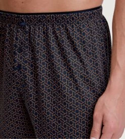 Calida Caleçon Flottant Boutonné Avec Taille élastique Cotton Choice Dark Sapphire -Lingerie Sipp Boutique calecon homme flottant dark sapphire 4