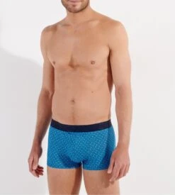 Hom Boxer à Ouverture Horizontale CAMERON HO1 Blue Print -Lingerie Sipp Boutique cameron ho1 boxer h i0bi blue print bleu 6