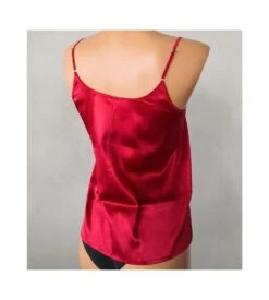 Caraco En Satin De Soie Stretch ROSSO 2 Caraco En Satin De Soie Stretch ROSSO -Lingerie Sipp Boutique caraco en satin de soie stretch 615 rosso 2