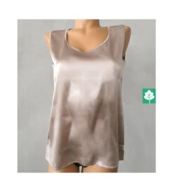 Caraco En Satin De Soie Stretch Beige -Lingerie Sipp Boutique caraco en satin de soie stretch beige 4