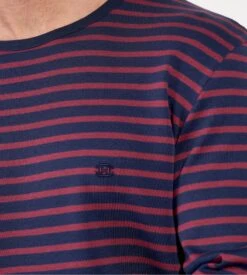 Pyjama Long à Rayures Bordeaux/bleu Pour Homme Carson 2 Pyjama Long à Rayures Bordeaux/bleu Pour Homme Carson -Lingerie Sipp Boutique carson pyjama rayures homme 2