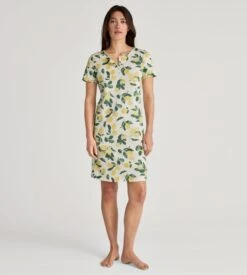 Calida Chemise De Nuit Imprimée Citron Fruity Dreams -Lingerie Sipp Boutique cdn d mc 95cm 013 pineapple jaune 3