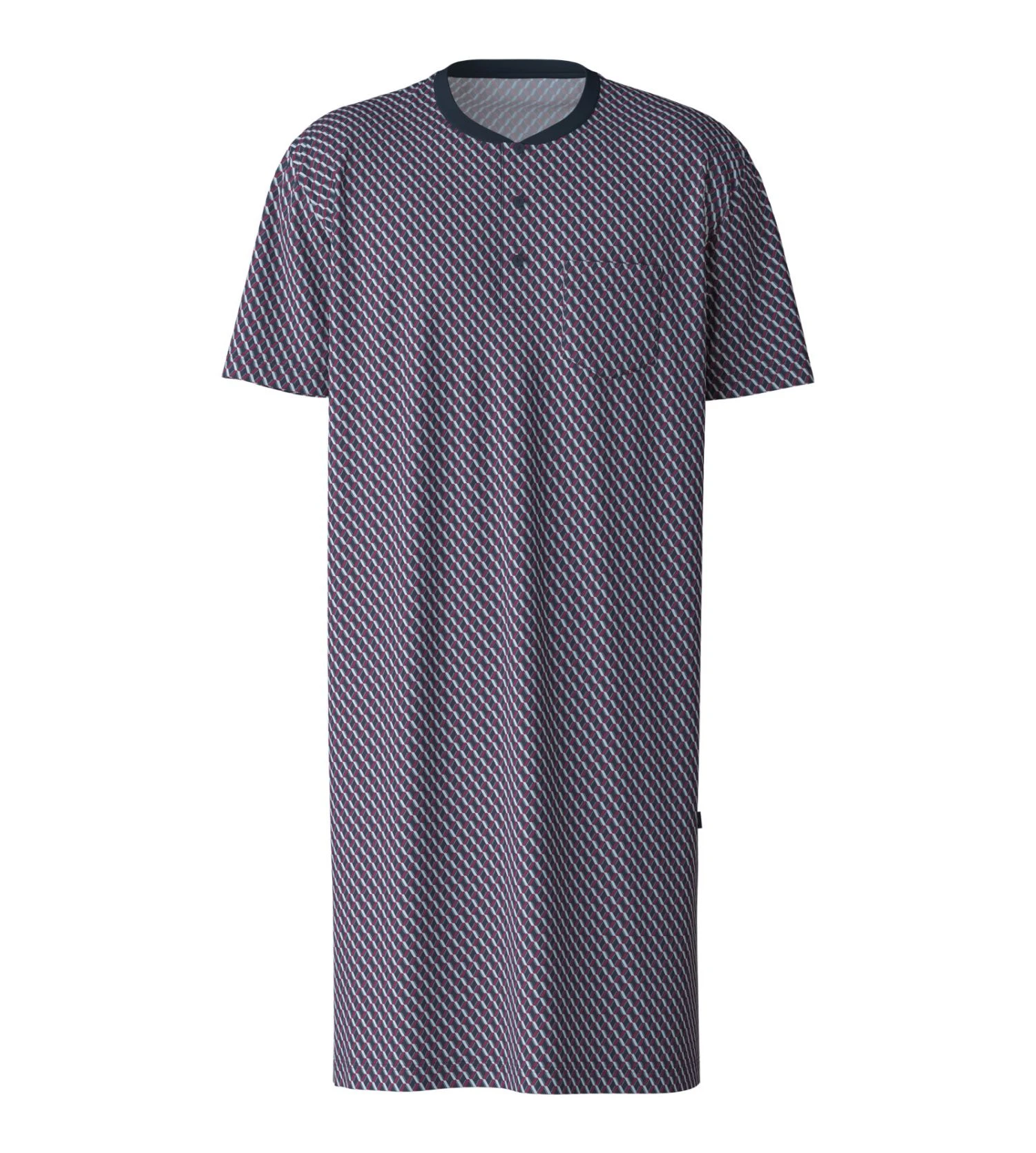 Chemise de nuit homme boutonnée Relax Imprint Mars Red Calida Chemise De Nuit Homme Boutonnée Relax Imprint Mars Red -Lingerie Sipp Boutique cdn h bout mc mars red 1