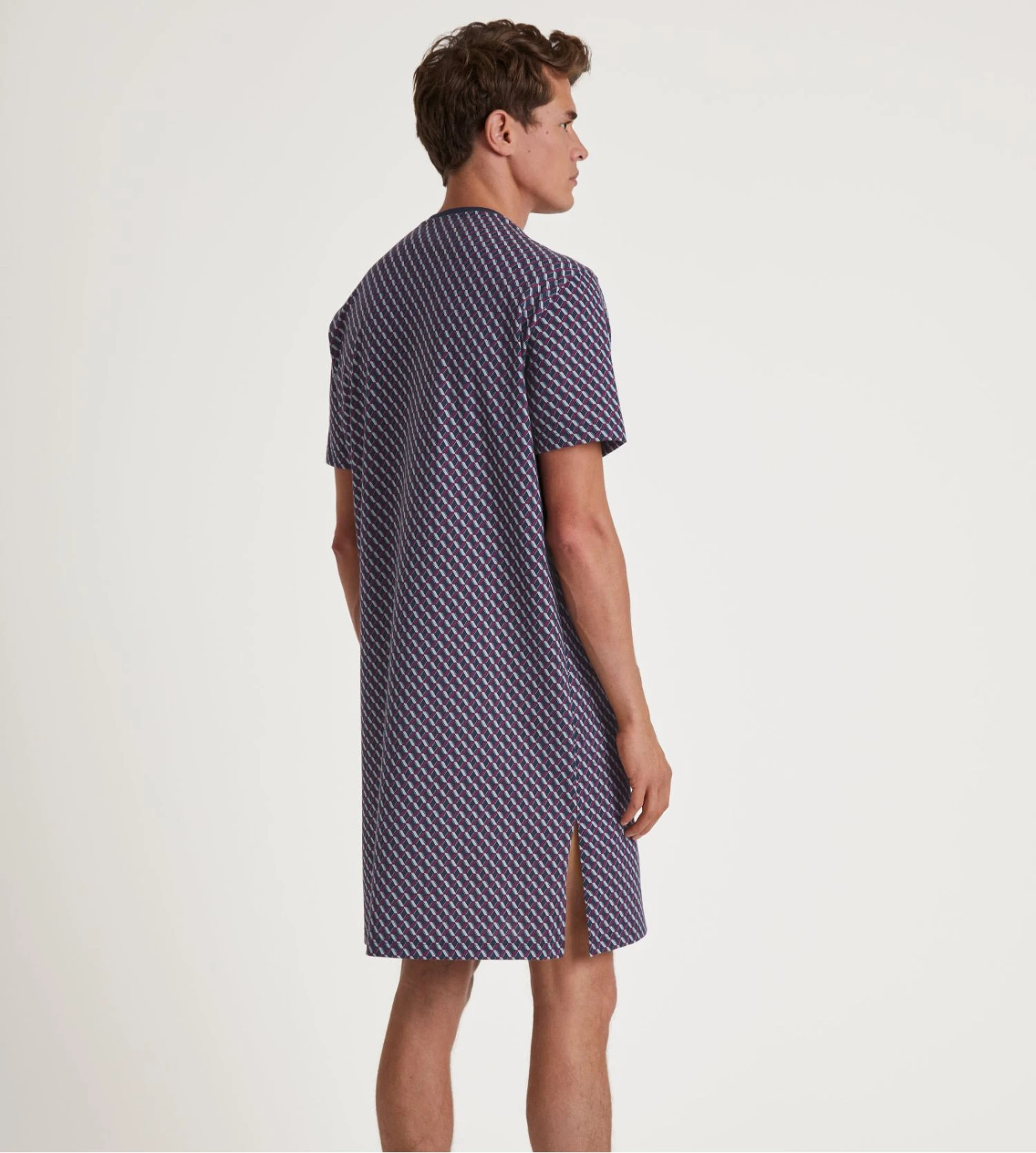 Chemise de nuit homme boutonnée Relax Imprint Mars Red Calida Chemise De Nuit Homme Boutonnée Relax Imprint Mars Red -Lingerie Sipp Boutique cdn h bout mc mars red 4