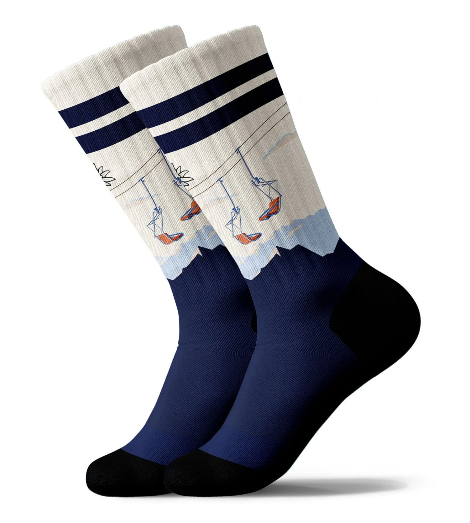 Chaussettes imprimées homme LONGEDENWEISS PULLIN Chaussettes Imprimées Homme LONGEDENWEISS -Lingerie Sipp Boutique chaussette homme imprime multicolore 1