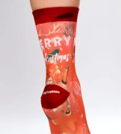 Chaussettes Femme Christmas Champagne Imprimé Multicolore -Lingerie Sipp Boutique chaussettes christmas champagne imprime multicolore 3