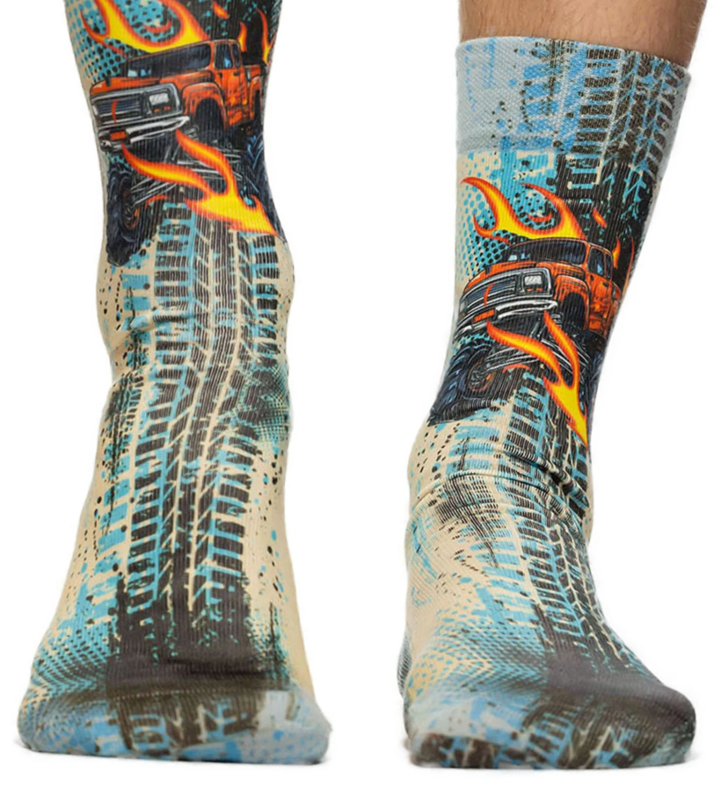 Chaussettes homme Monster Truck Chaussettes Homme Monster Truck -Lingerie Sipp Boutique chaussettes homme monster truck imprime multicolore 1