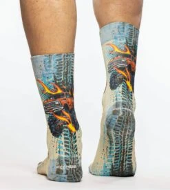 Chaussettes Homme Monster Truck 3 Chaussettes Homme Monster Truck -Lingerie Sipp Boutique chaussettes homme monster truck imprime multicolore 3