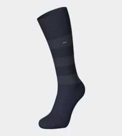 Eden Park Chaussettes Rayées Bleu Marine/gris Pour Homme En Coton