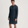 Calida Chemise De Nuit Pour Homme En Coton Relax Streamline Saphir Blue