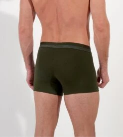 Boxer Uni En Coton Homme Vert Kaki Classic 3 Boxer Uni En Coton Homme Vert Kaki Classic -Lingerie Sipp Boutique classic boxer 00dk dark khaki 3