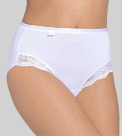 Culotte Galbante Sloggi Romance BLANC -Lingerie Sipp Boutique culotte galbante sloggi romance blanc 03 3