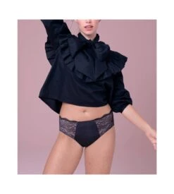 ANITA Culotte Haute Brodée Orely NOIR -Lingerie Sipp Boutique culotte haute brodee orely noir 4