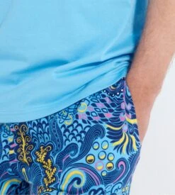 Hom Pyjama D'été En Coton CYRIL Blue Print -Lingerie Sipp Boutique cyril pyj court u p0bi blue print bleu 6