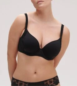 Simone Perele Soutien-gorge Spacer Plongeant Dahlia Noir Copper