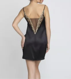 Nuisette Robe En Soie DÉESSE EN GLAM Or Glamour