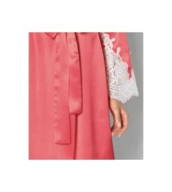 Déshabillé En Satin Klaire CORAIL CREAM -Lingerie Sipp Boutique deshabille en satin klaire corail cream 257 1